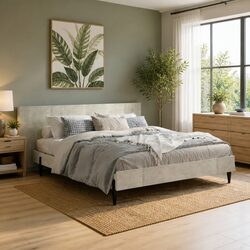 Grey Wall Headboard 240cm for Cozy Bedrooms