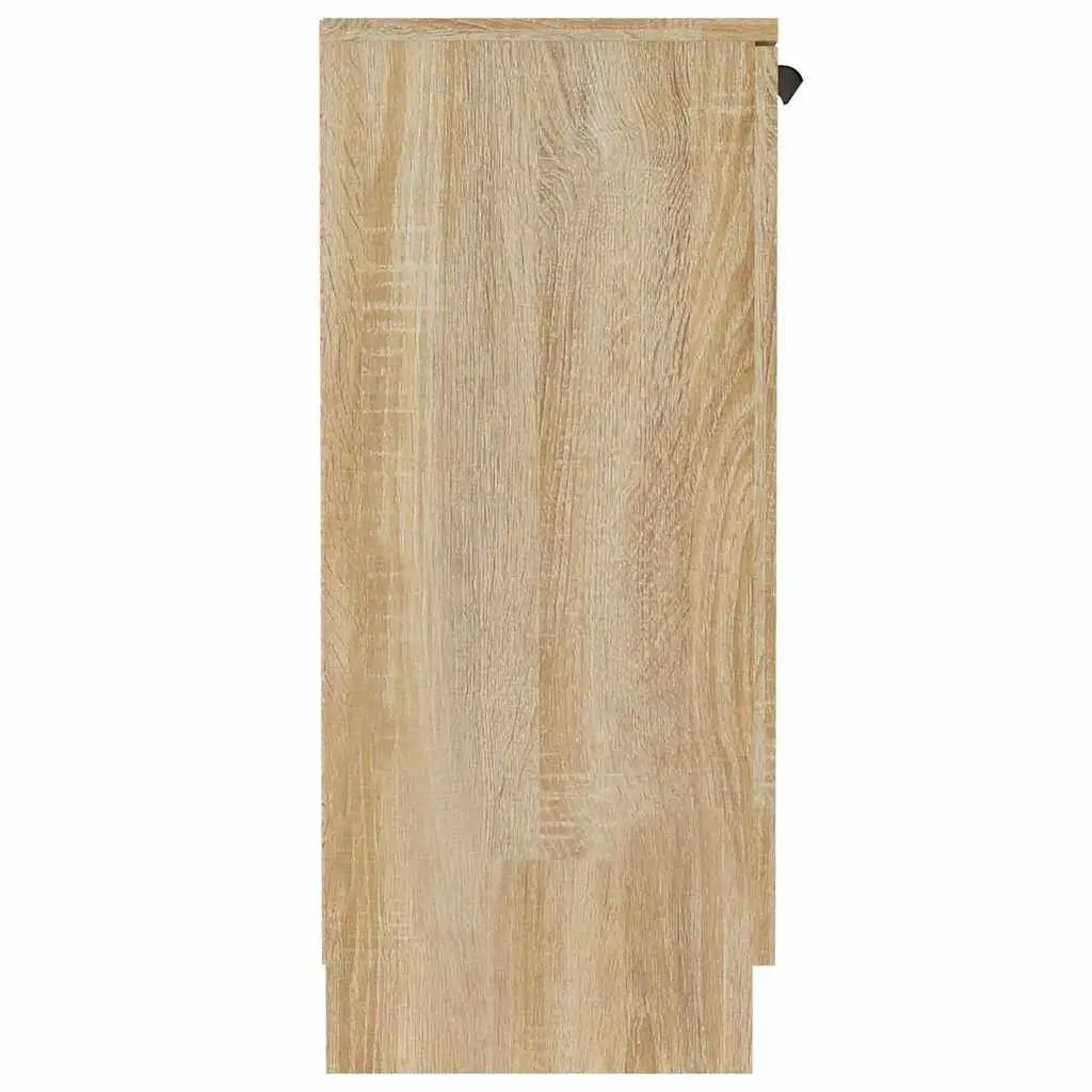 Sideboard Brown Engineered Wood 60x30x70cm Storage Cabinet Living Room Furniture
