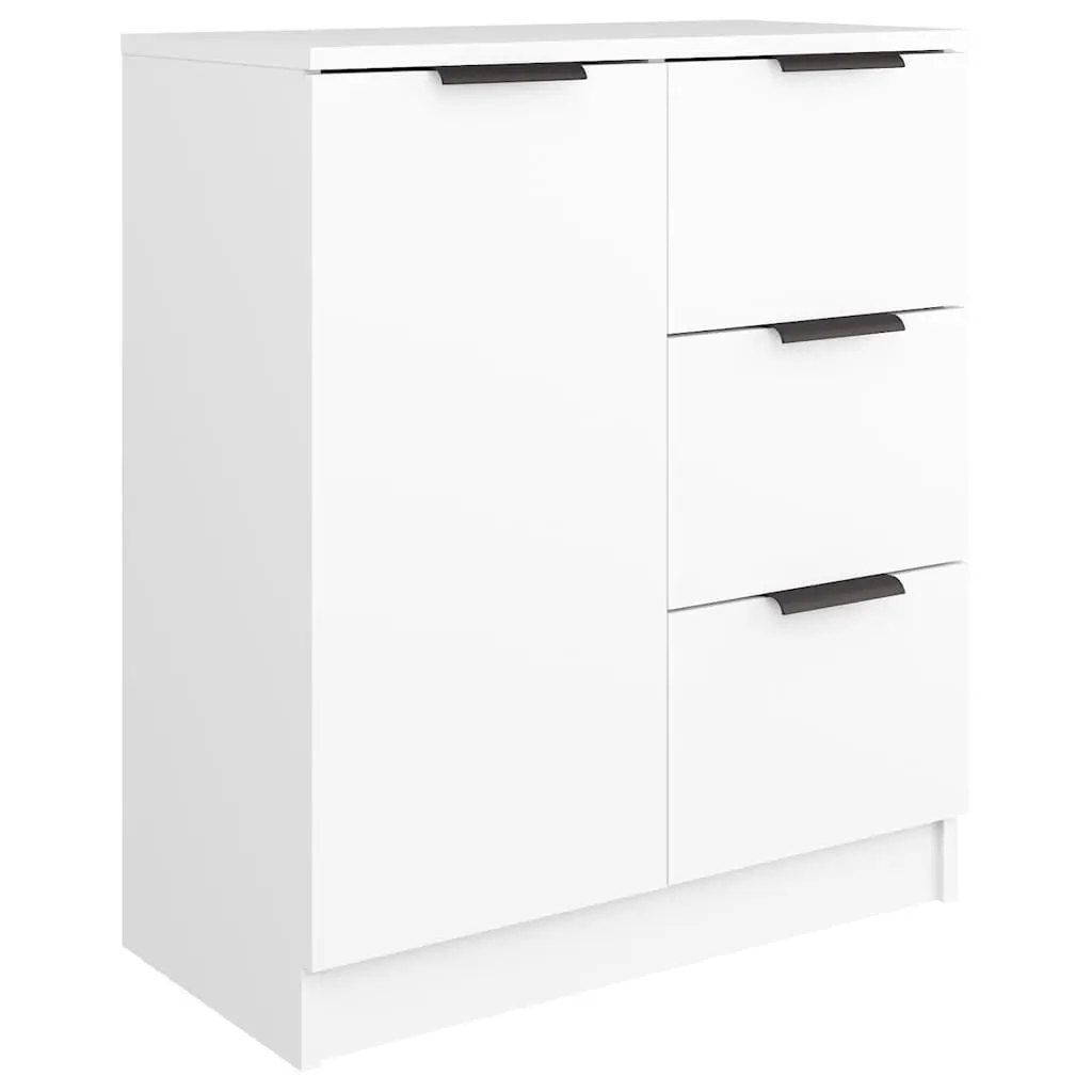 White Engineered Wood Sideboard Cabinet 60x30x70 cm