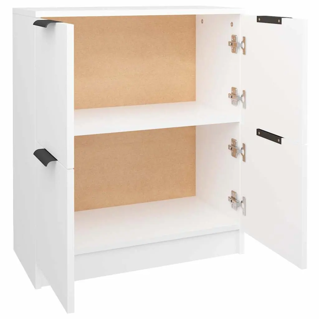 White 4-Door Sideboard Storage Cabinet 60x30x70 cm