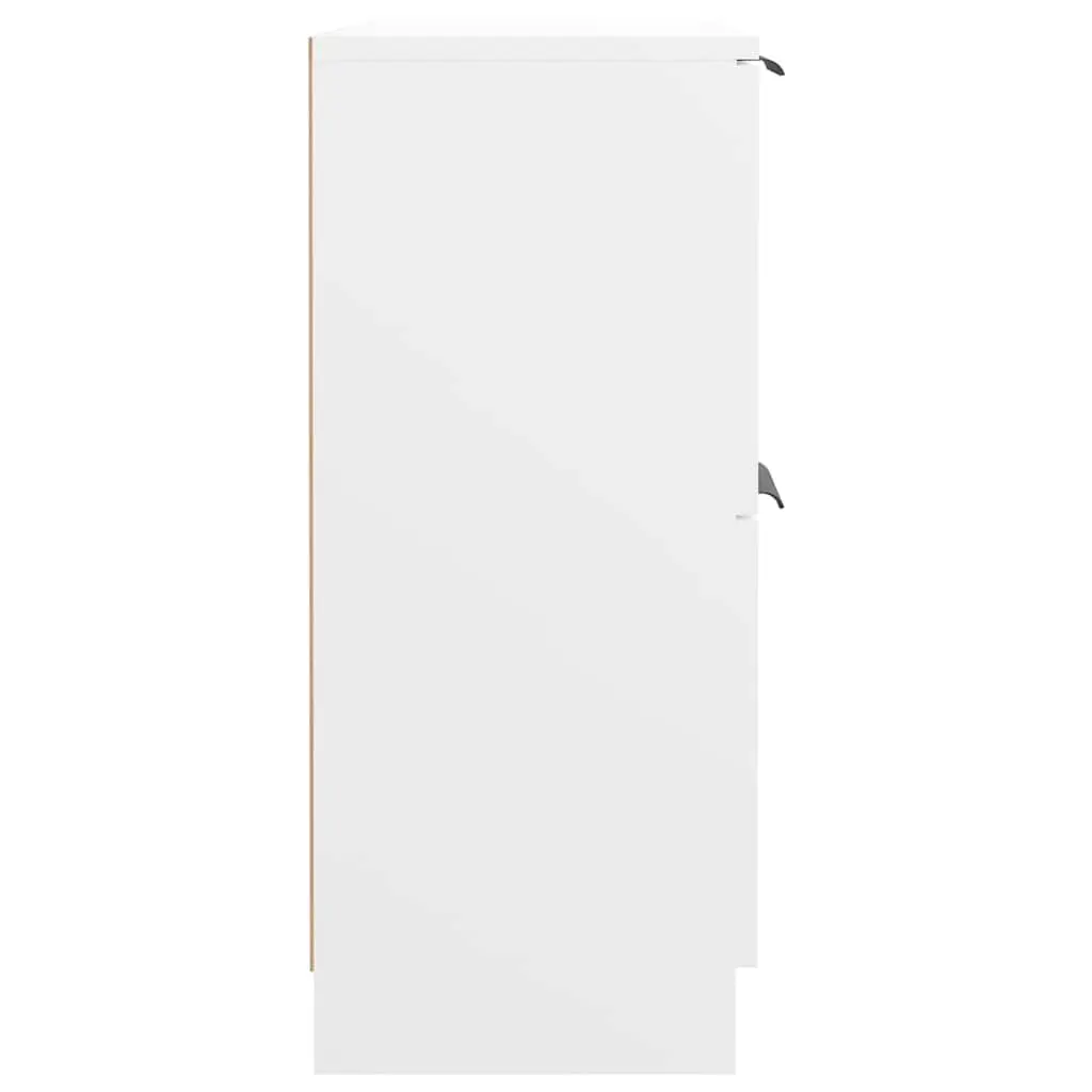 White 4-Door Sideboard Storage Cabinet 60x30x70 cm