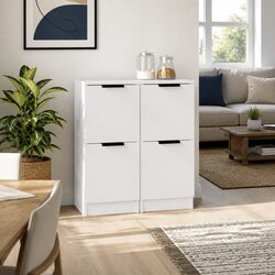 White Sideboard Cabinet Set for Living Spaces