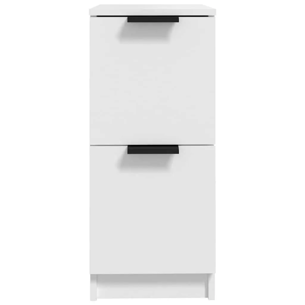 Sideboard Cabinet 2 pcs White 30x30x70 cm Storage Furniture Living Room Bedroom