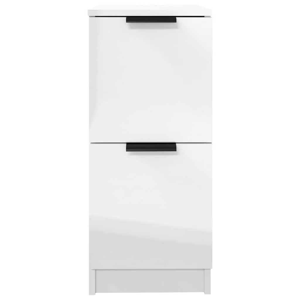 High Gloss White Sideboard Cabinet 30x30x70cm