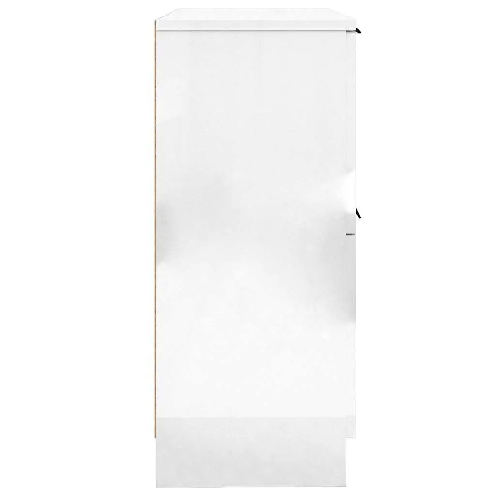 High Gloss White Sideboard Cabinet 30x30x70cm