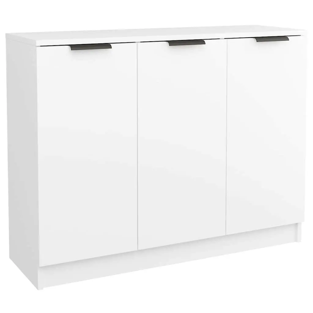 White Sideboard 90.5x30x70 cm Storage Cabinet
