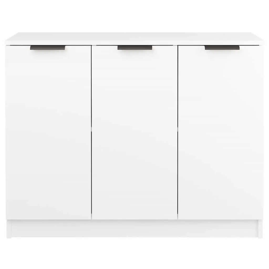 White Sideboard 90.5x30x70 cm Storage Cabinet