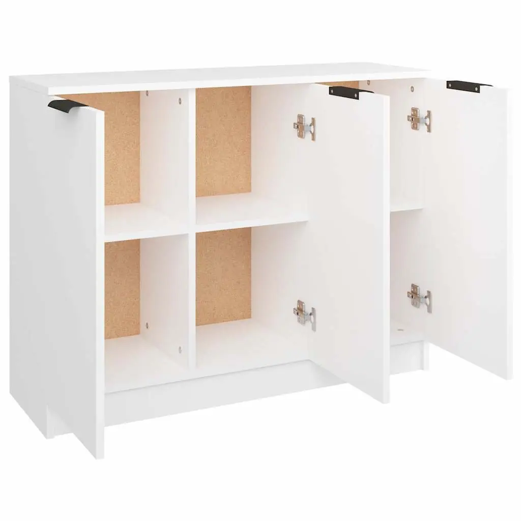 White Sideboard 90.5x30x70 cm Storage Cabinet