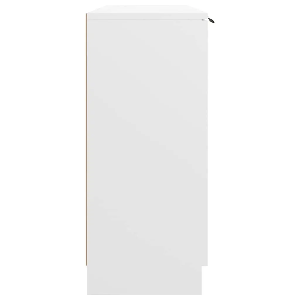 White Sideboard 90.5x30x70 cm Storage Cabinet