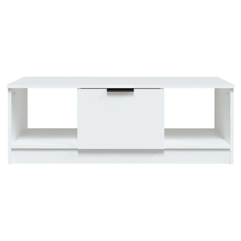 Coffee Table White 102 x 50 x 36 cm Engineered Wood