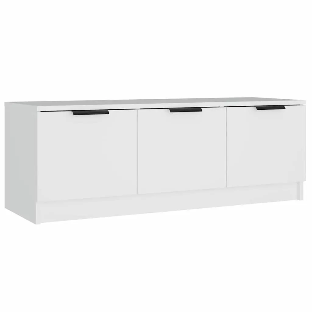 White Engineered Wood TV Cabinet 102x35x36.5 cm