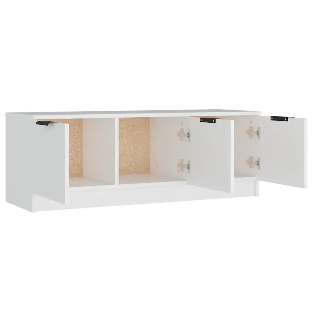 White Engineered Wood TV Cabinet 102x35x36.5 cm