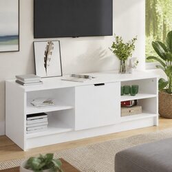 Elegant White TV Cabinet for Organising Media