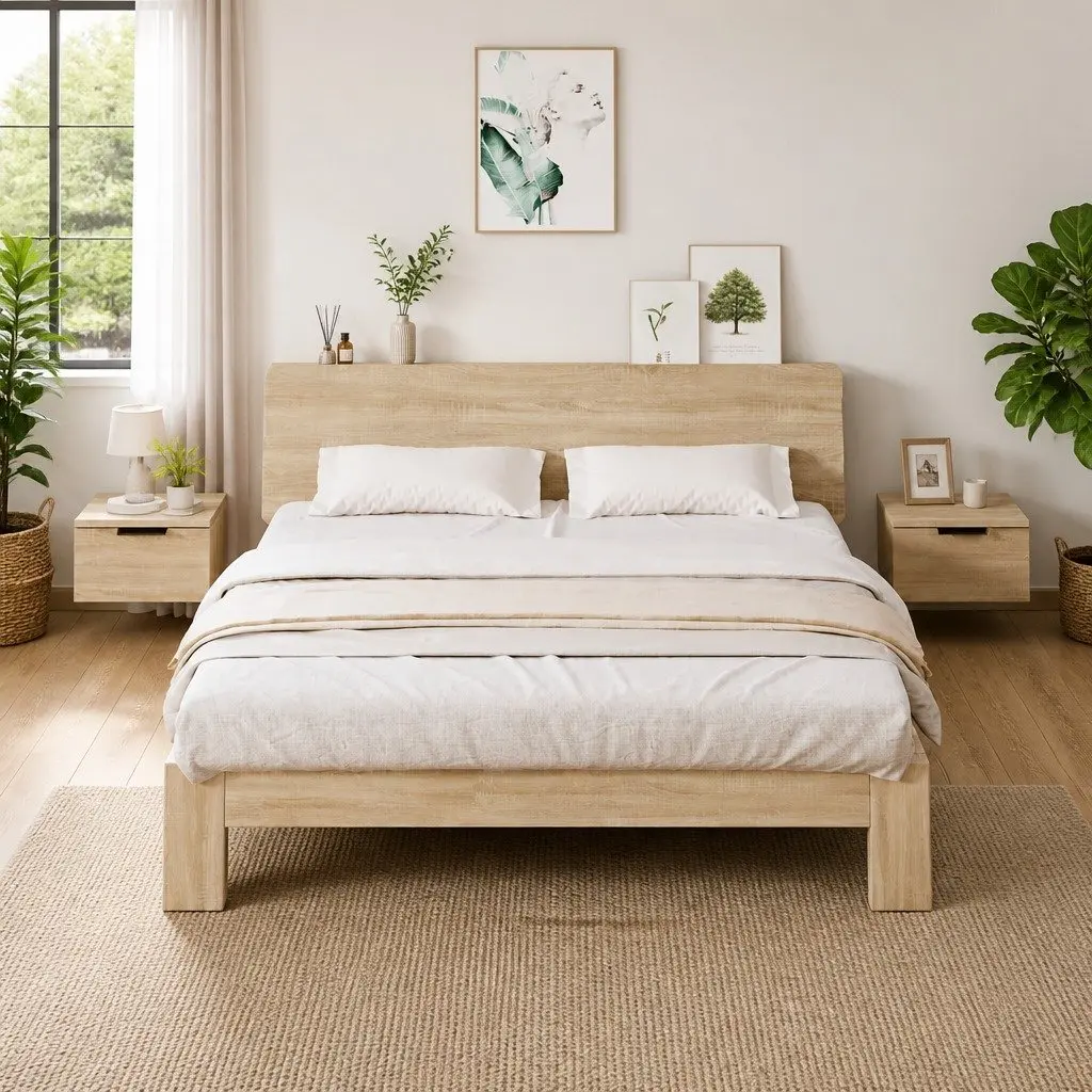 Wall-Mounted Bedside Cabinet 34x30x20cm