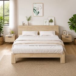 Elegant Wall-Mounted Bedside Cabinet 34x30x20cm