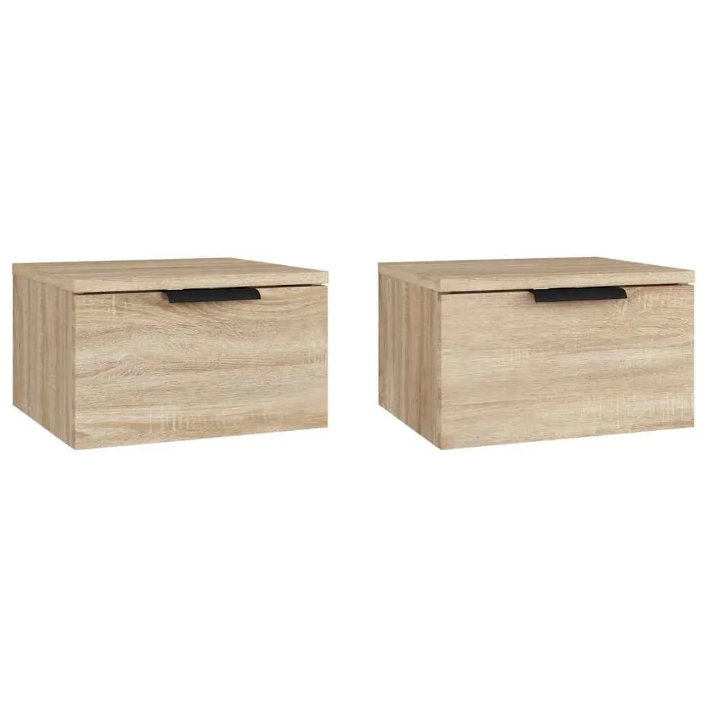 Wall-Mounted Bedside Cabinet 34x30x20cm
