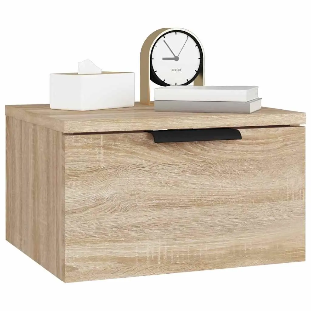 Wall-Mounted Bedside Cabinet 34x30x20cm