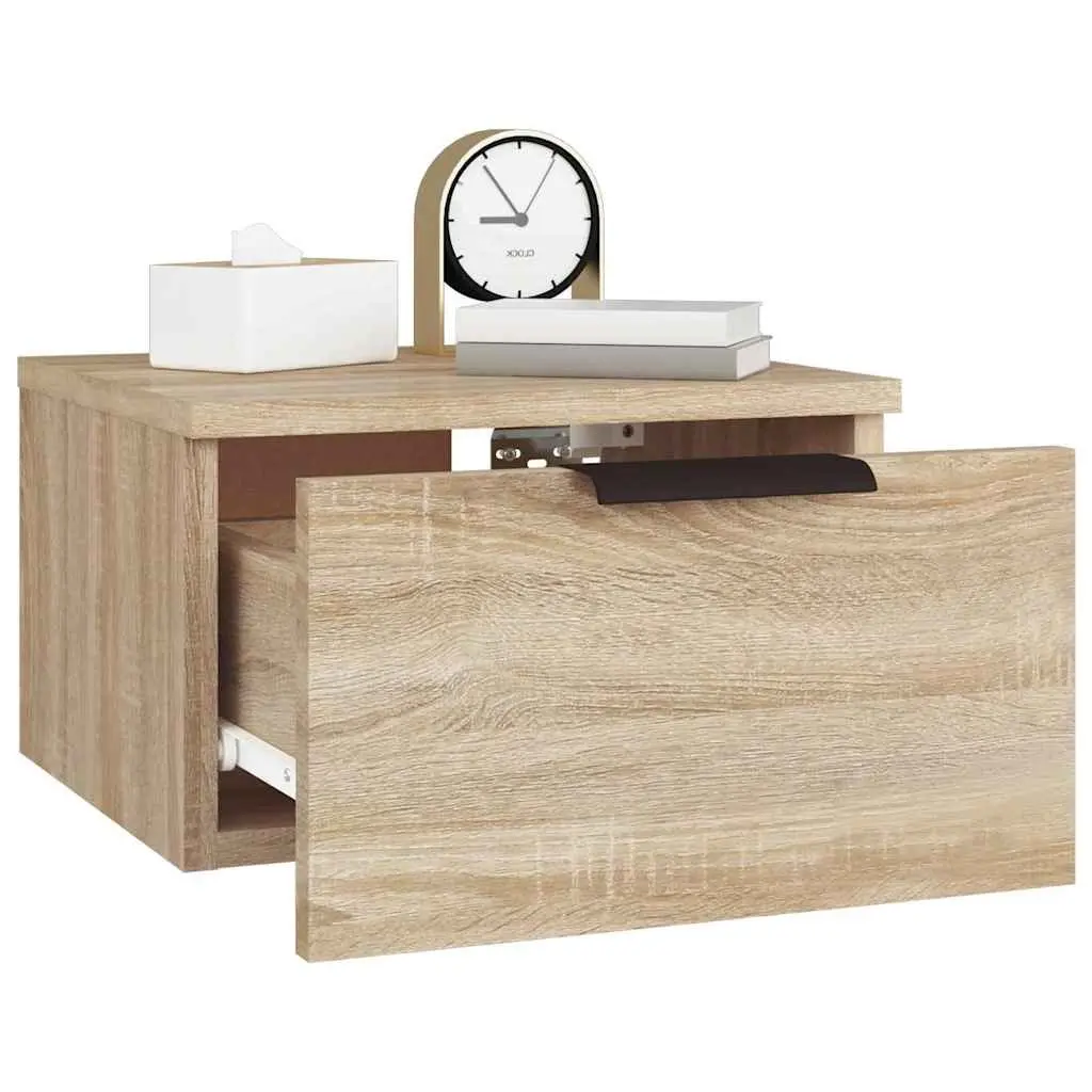 Wall-Mounted Bedside Cabinet 34x30x20cm