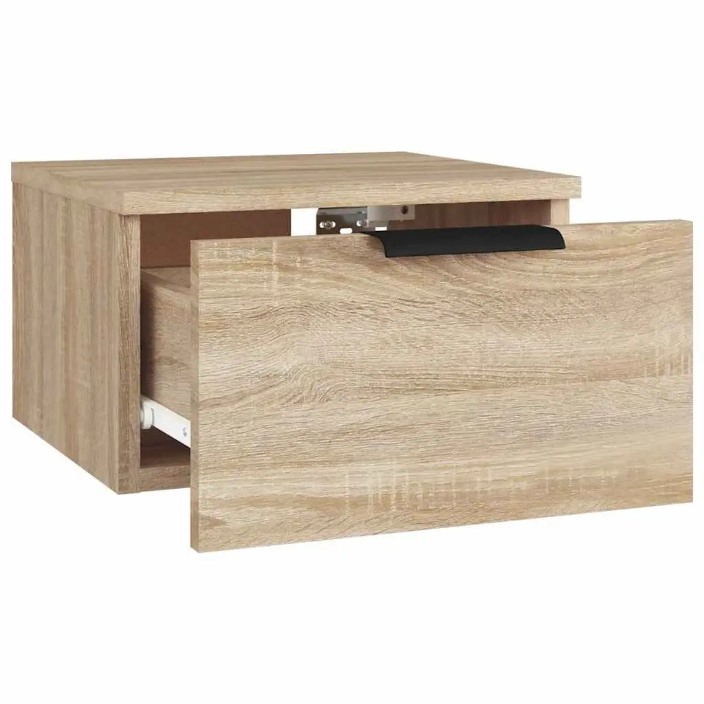 Wall-Mounted Bedside Cabinet 34x30x20cm