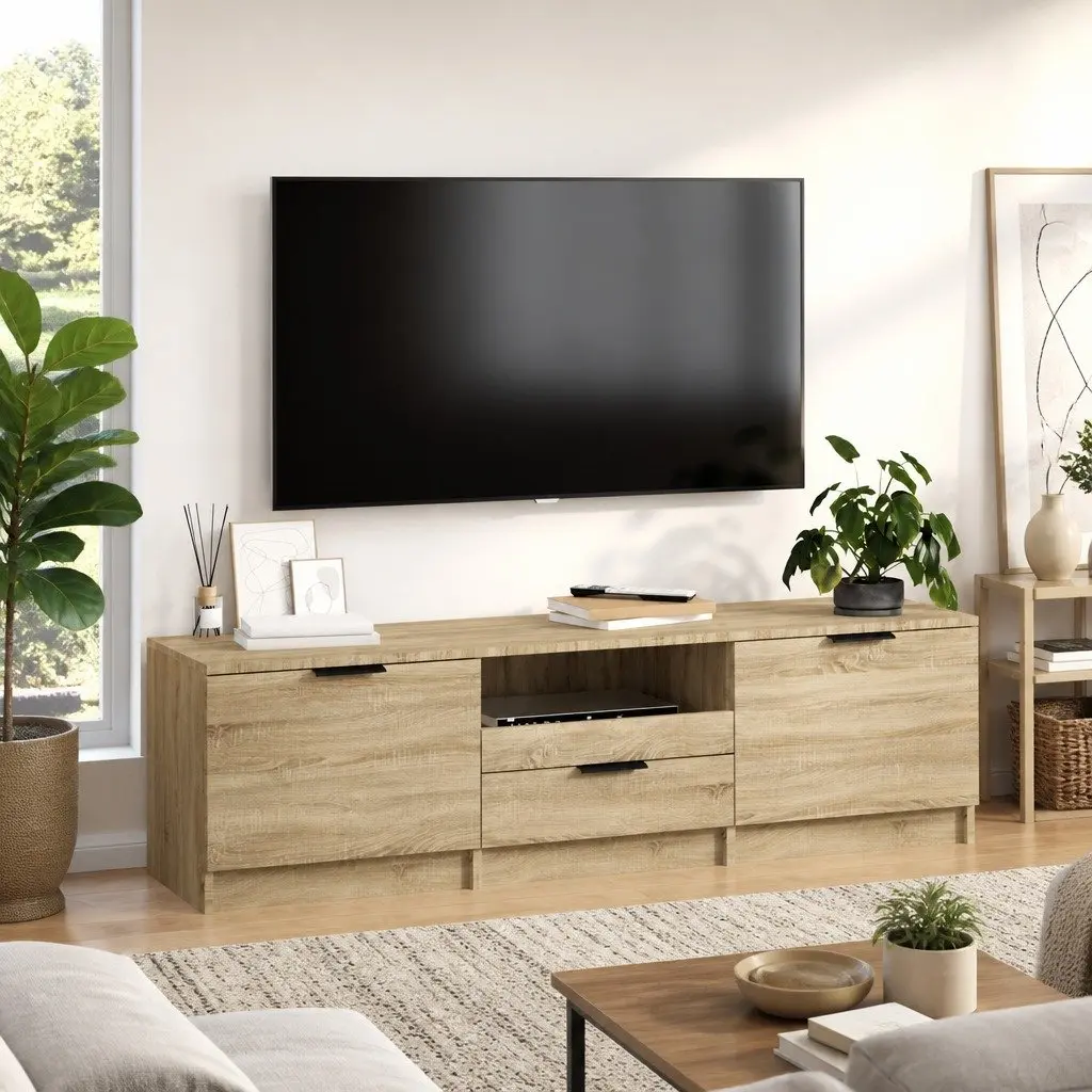 Sonoma Oak 140cm TV Cabinet for Living Rooms