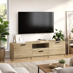 Sonoma Oak 140cm TV Cabinet for Living Rooms