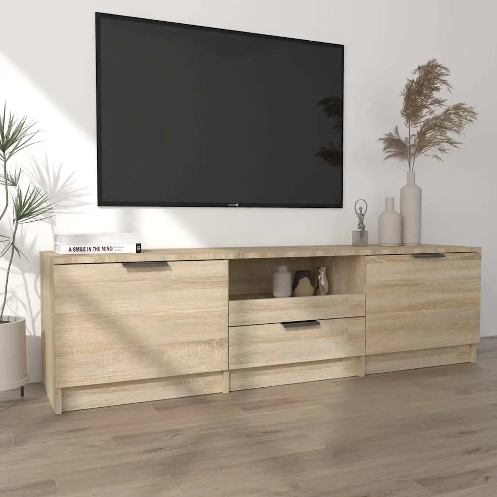 Sonoma Oak 140cm TV Cabinet for Living Rooms