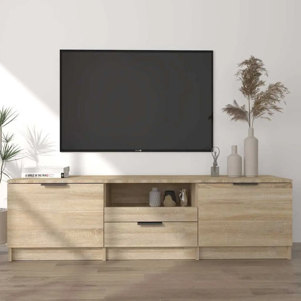 Sonoma Oak 140cm TV Cabinet for Living Rooms