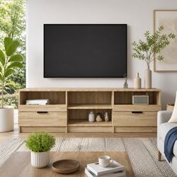 Brown TV Cabinet 150x33.5x45 cm Engineered Wood