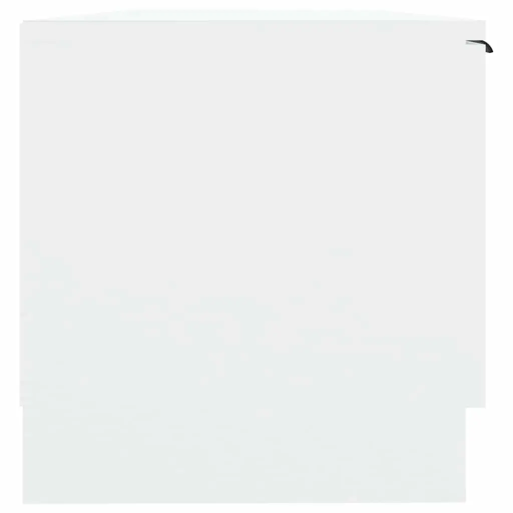 TV Cabinet White 102x35x36.5 cm Engineered Wood Storage Unit with Open Closed Compartments