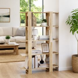 Brown Book Cabinet Room Divider for Living Spaces