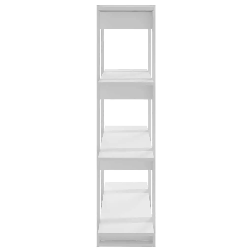 Book Cabinet Room Divider White Shelving Storage Organiser Display Stand Shelf 100W x 30D x 123.5H cm