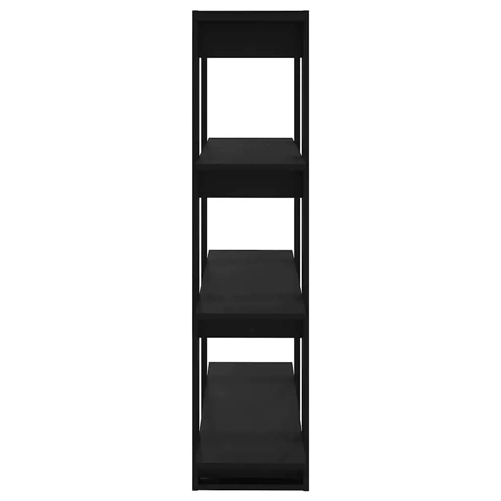 Black Book Cabinet Standing Shelf Storage Organizer Room Divider Bookcase 100cm x 30cm x 123.5cm