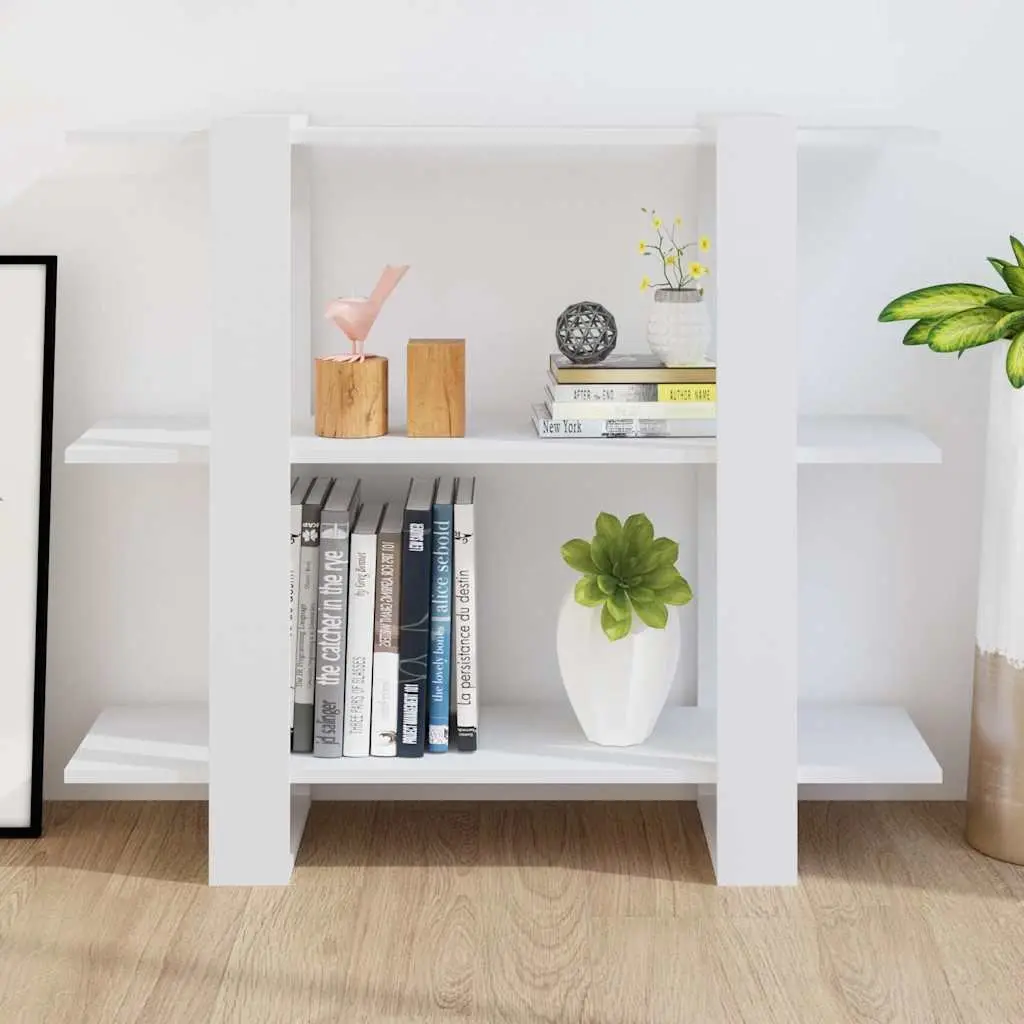 White Book Cabinet Room Divider Shelving Unit Storage Organiser