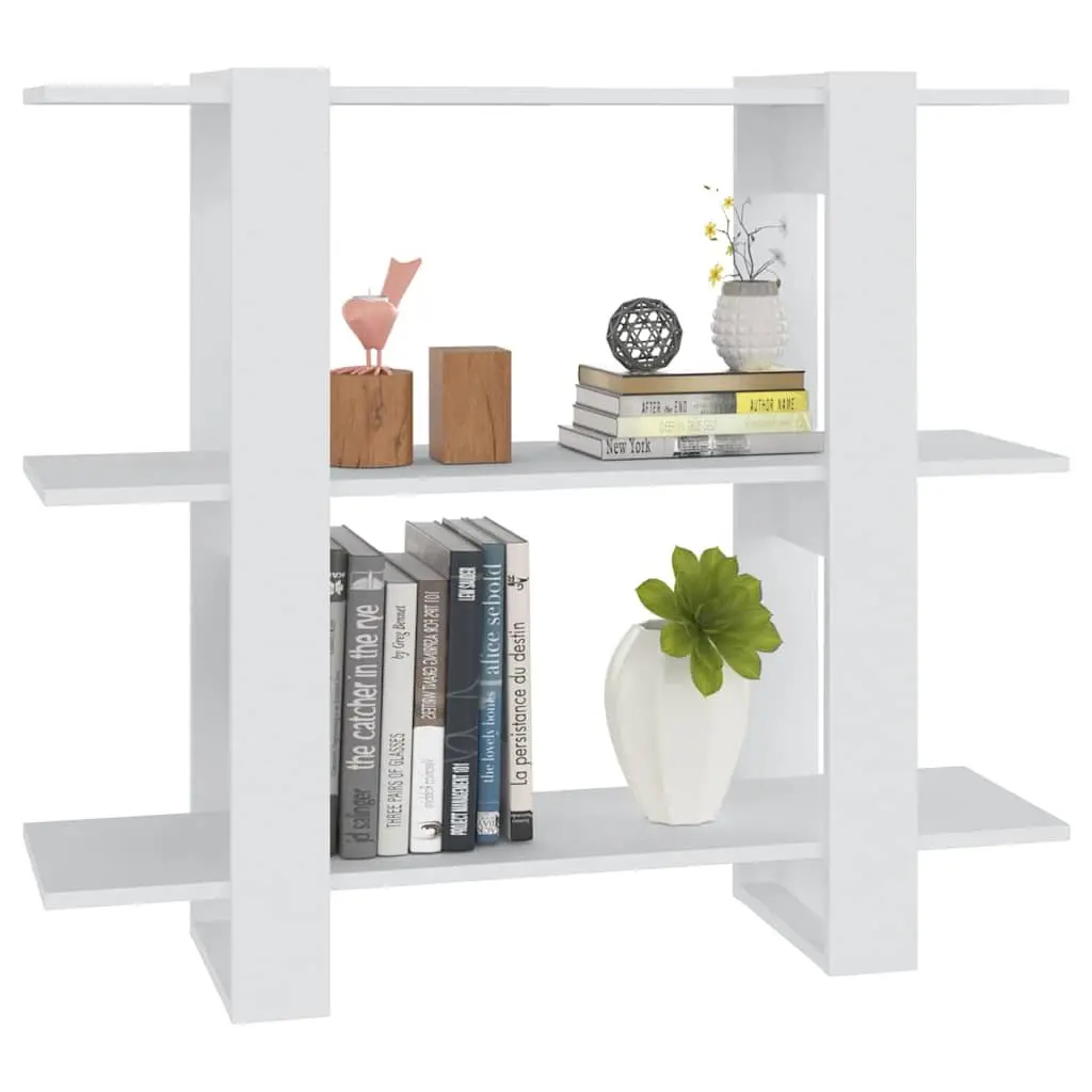 White Book Cabinet Room Divider Shelving Unit Storage Organiser