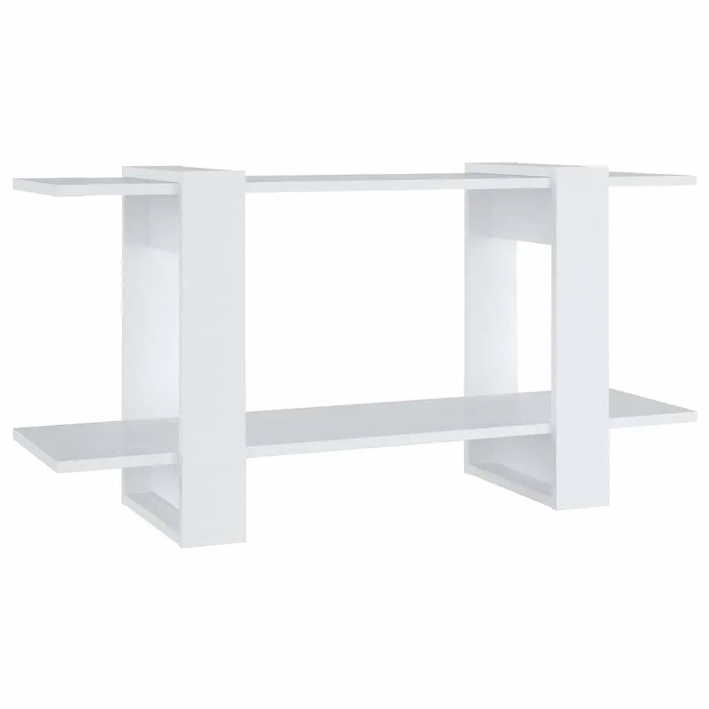 Book Cabinet White Engineered Wood 100 x 30 x 51 cm Storage Organizer