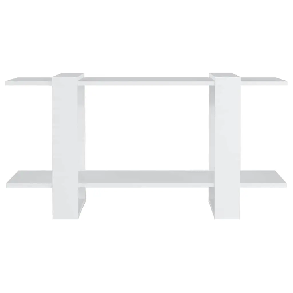 Book Cabinet White Engineered Wood 100 x 30 x 51 cm Storage Organizer