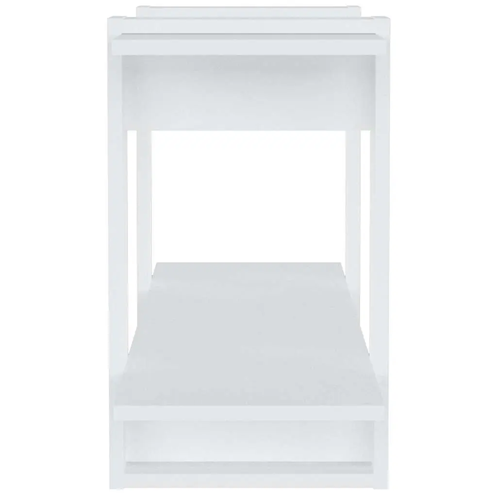 Book Cabinet White Engineered Wood 100 x 30 x 51 cm Storage Organizer