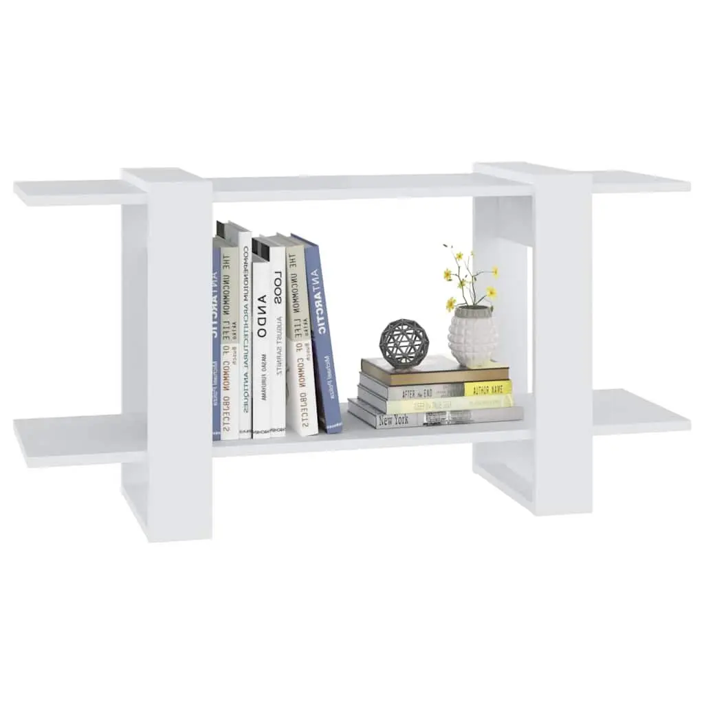 Book Cabinet White Engineered Wood 100 x 30 x 51 cm Storage Organizer
