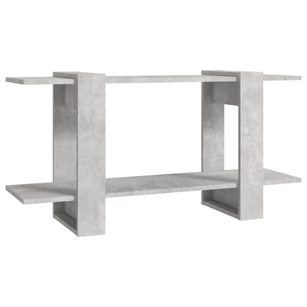 Book Cabinet Grey 100x30x51cm Engineered Wood Shelving Unit Storage Organiser