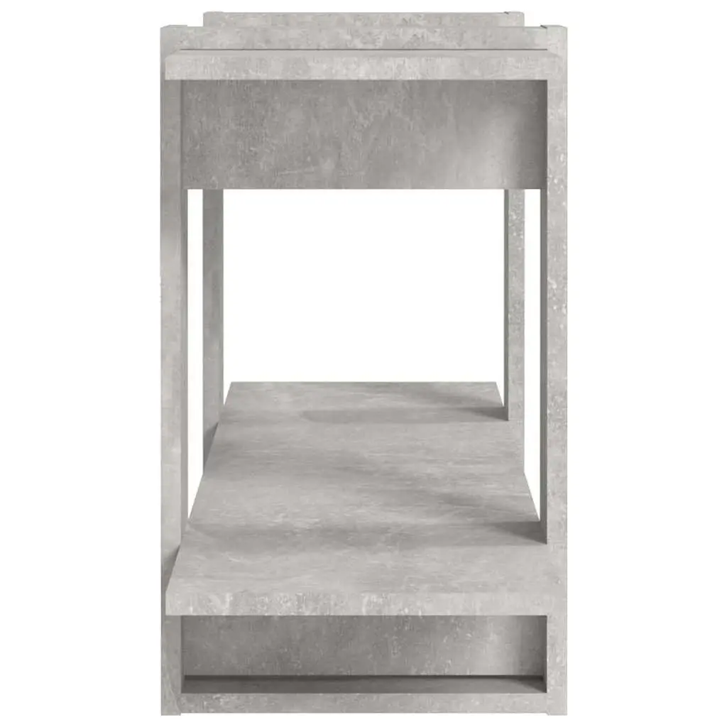 Book Cabinet Grey 100x30x51cm Engineered Wood Shelving Unit Storage Organiser