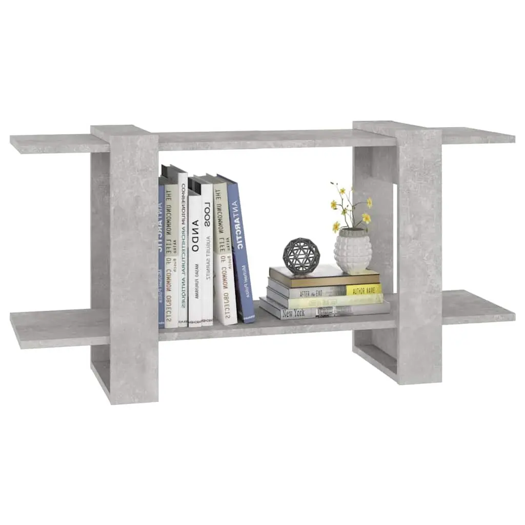 Book Cabinet Grey 100x30x51cm Engineered Wood Shelving Unit Storage Organiser