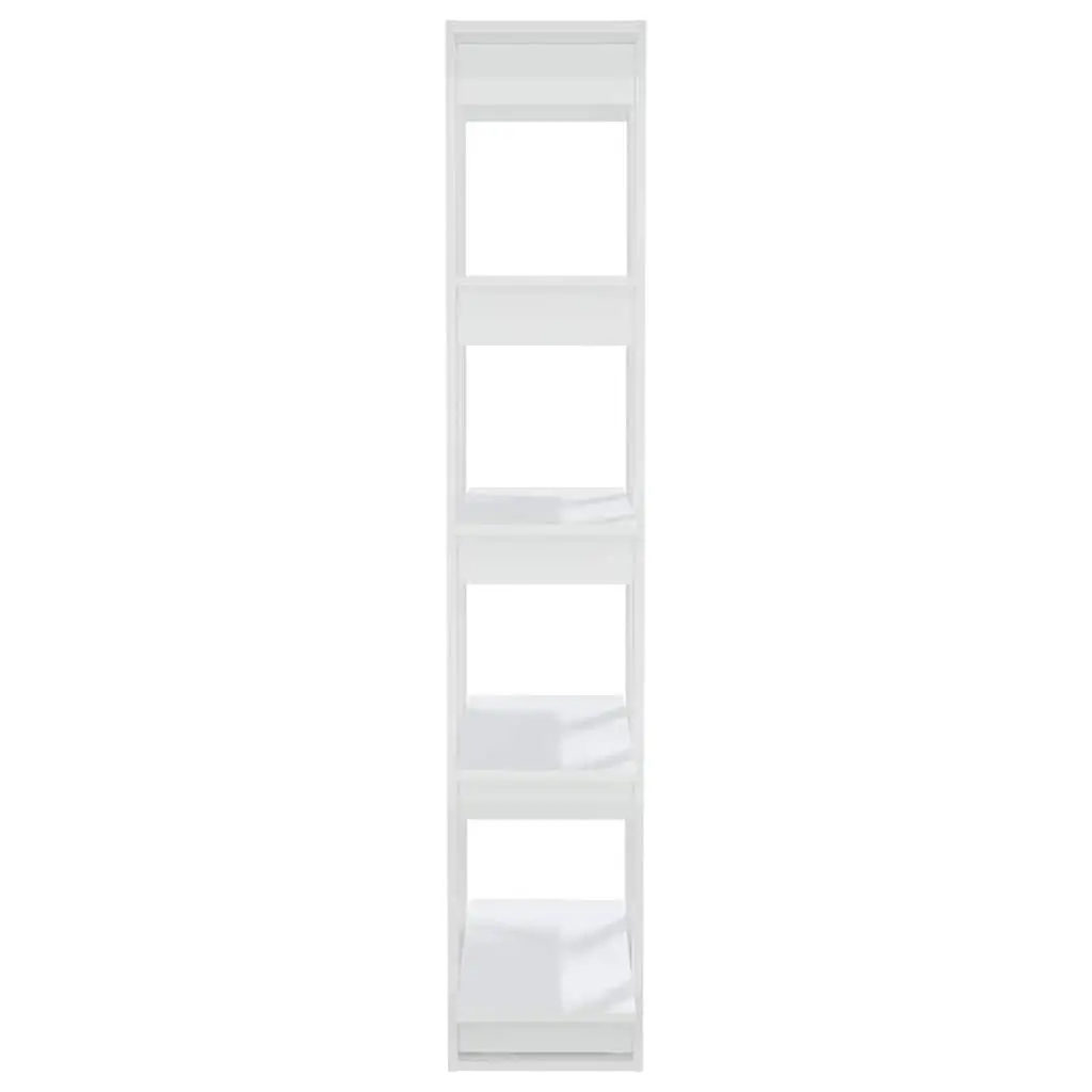 Book Cabinet High Gloss White 80x30x160cm Engineered Wood Room Divider Bookshelf