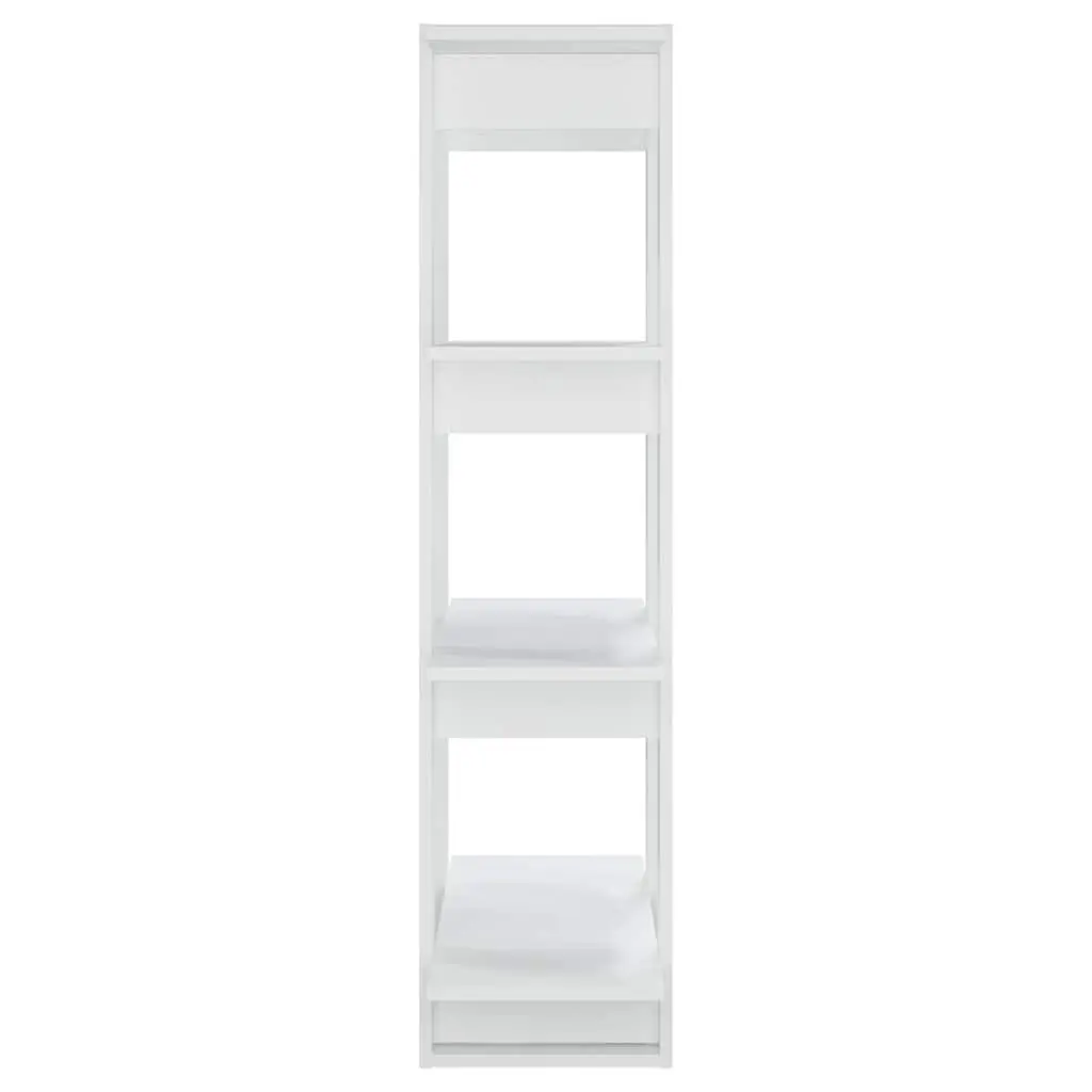 Wooden Book Cabinet White Room Divider Shelving Unit Storage Organiser 80W x 30D x 123.5H cm