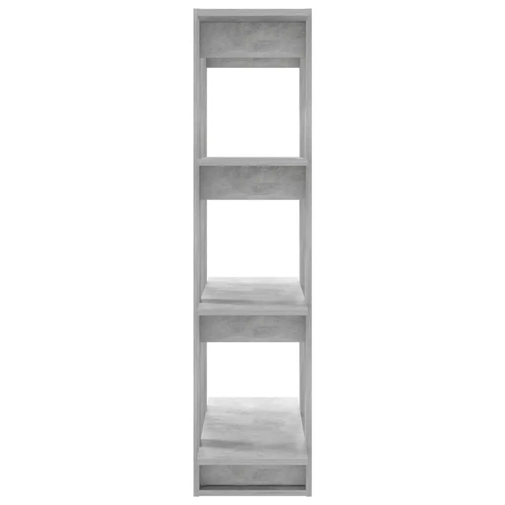 Book Cabinet Grey Wooden Shelving Storage Organiser Standing Shelf