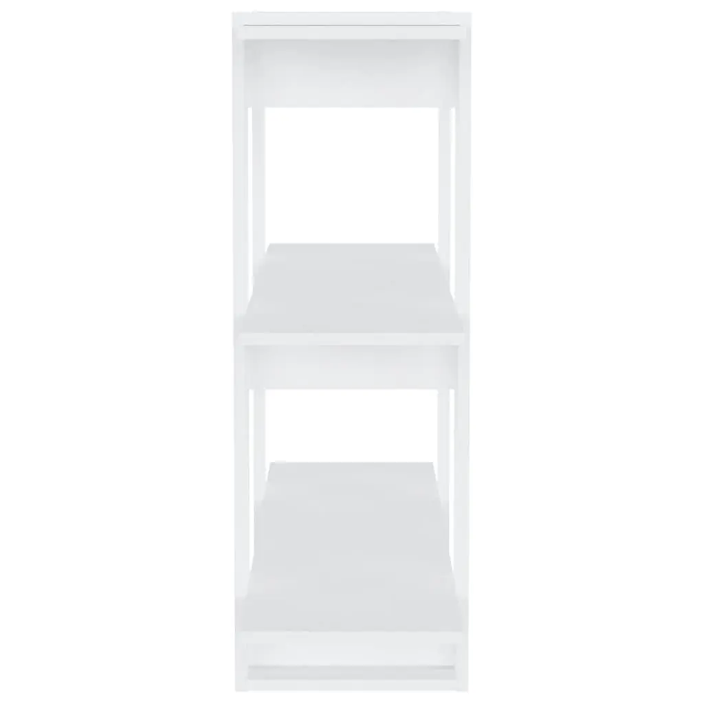 Wooden Book Cabinet White Standing Shelf Room Divider Storage Organizer Bookcase