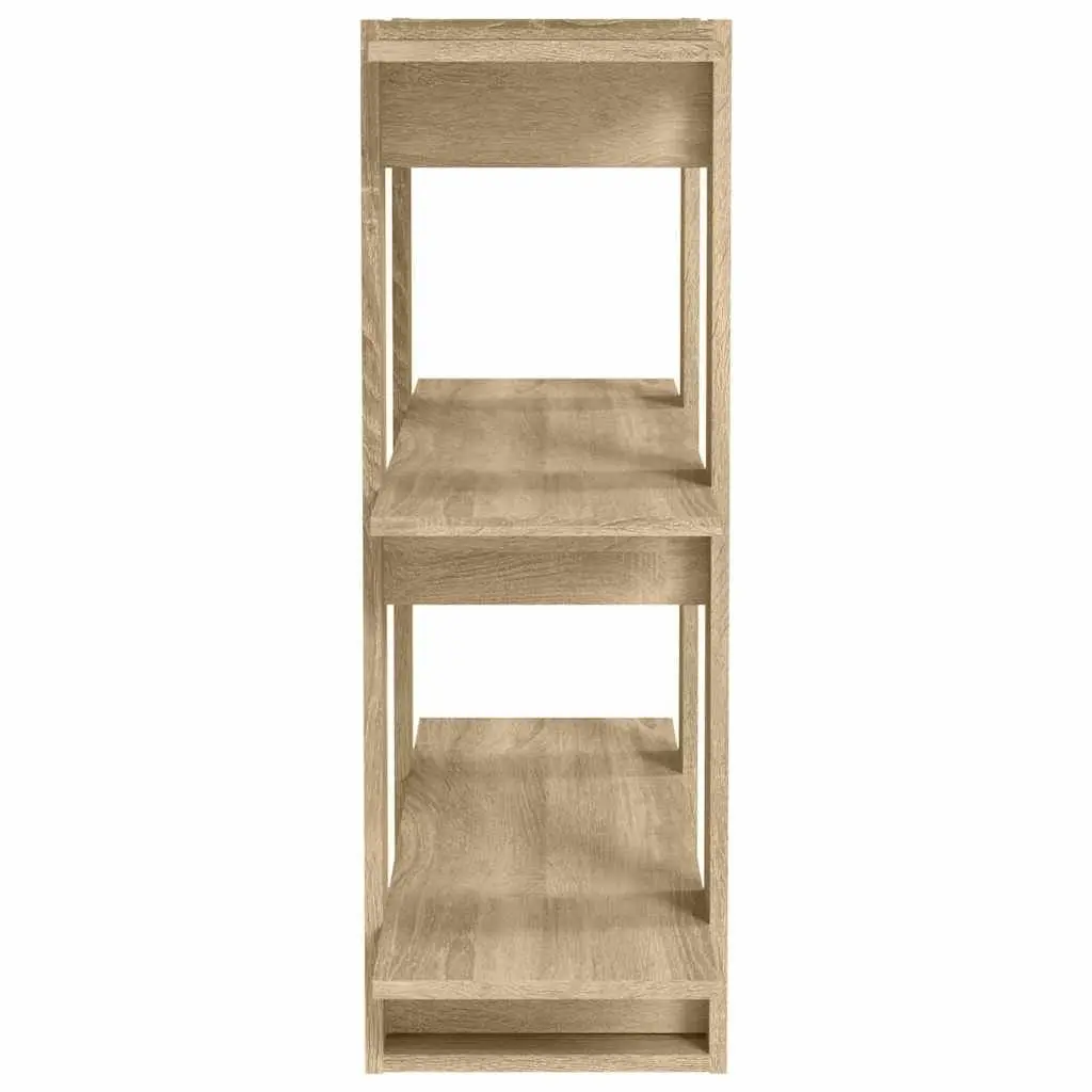Book Cabinet Room Divider Wooden Shelf Storage Organizer Brown 80 x 30 x 87 cm