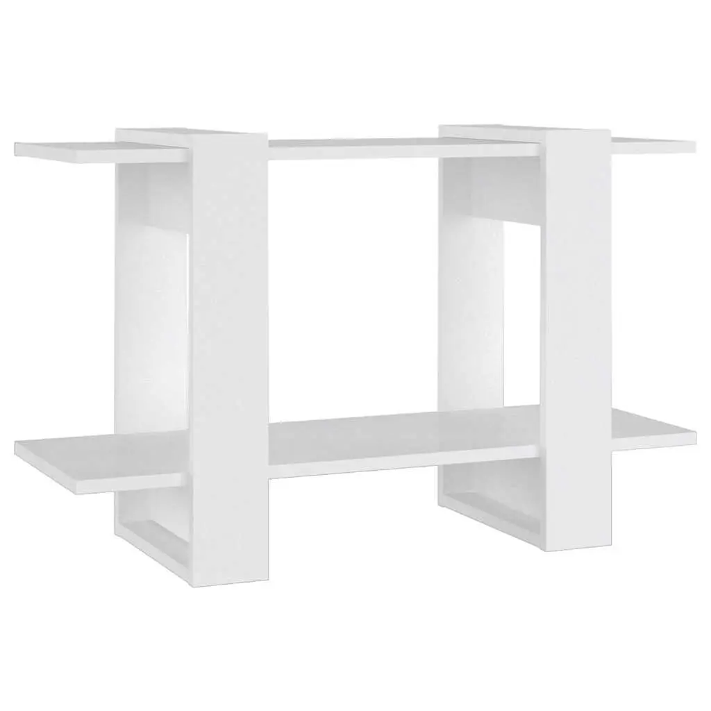 Book Cabinet White Standing Shelf Storage Organiser Room Divider 80x30x51cm