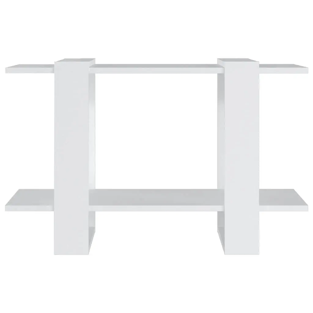 Book Cabinet White Standing Shelf Storage Organiser Room Divider 80x30x51cm