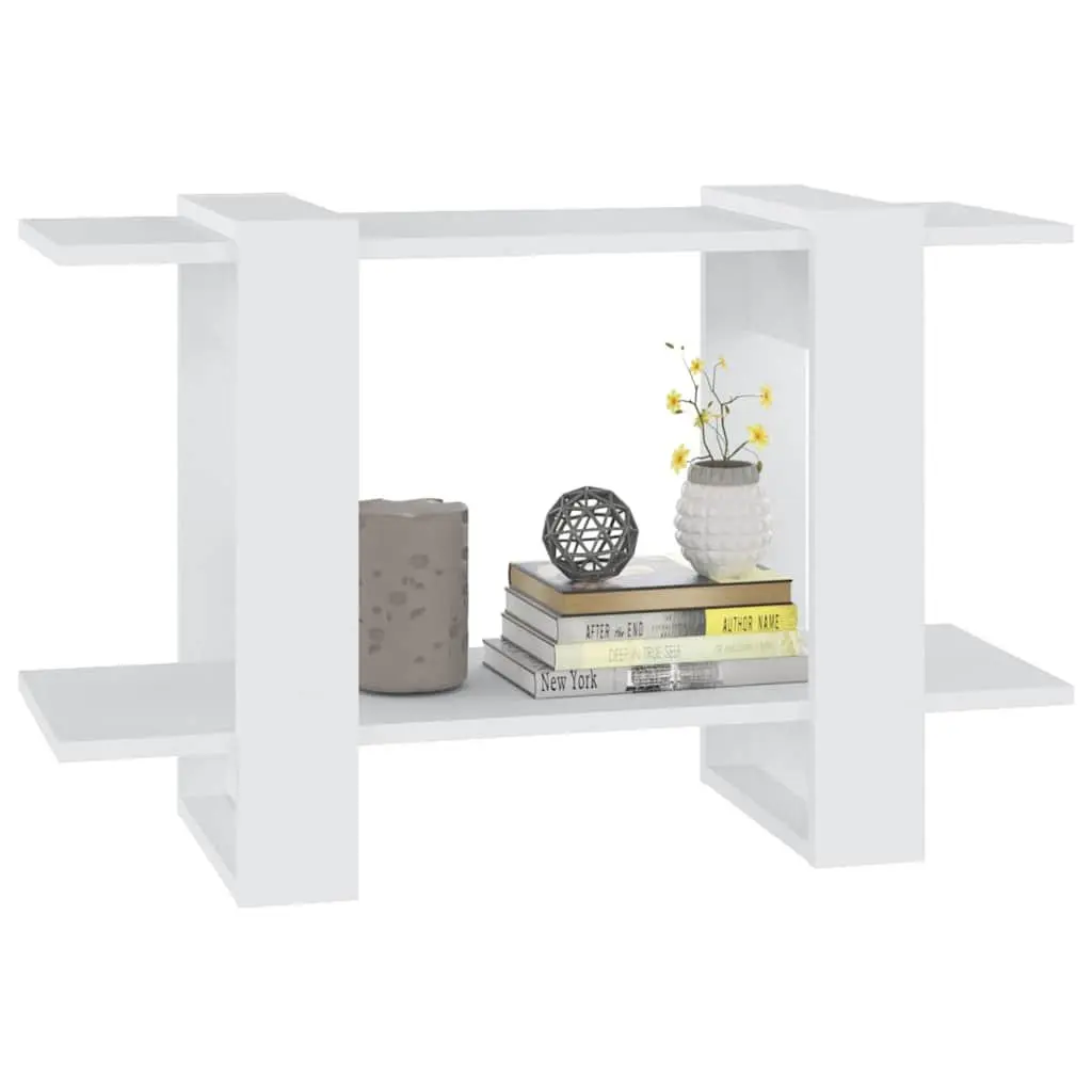 Book Cabinet White Standing Shelf Storage Organiser Room Divider 80x30x51cm