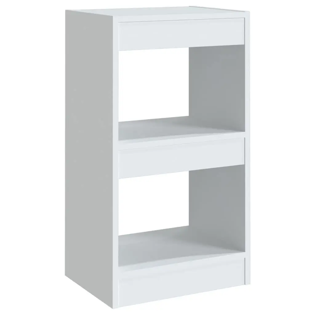 White Book Cabinet Room Divider Storage Shelving Unit 40x30x72cm